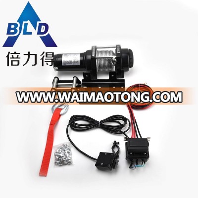 12000lb Automatic portable mini electric drum truck winch 12v 4x4 powerful recovery off-road auto winch